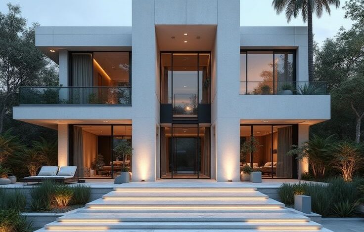 طراحی ویلا لوکس